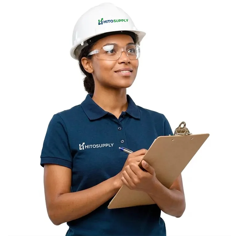 trabajadora en control de inventario